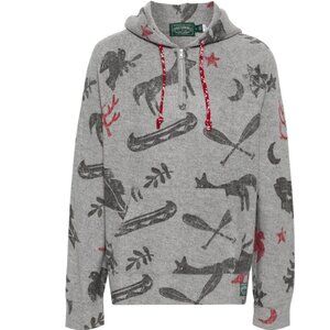 Polo Country Ralph Lauren Mens Brushed Western Graphic Fleece Hoodie M NWT $268